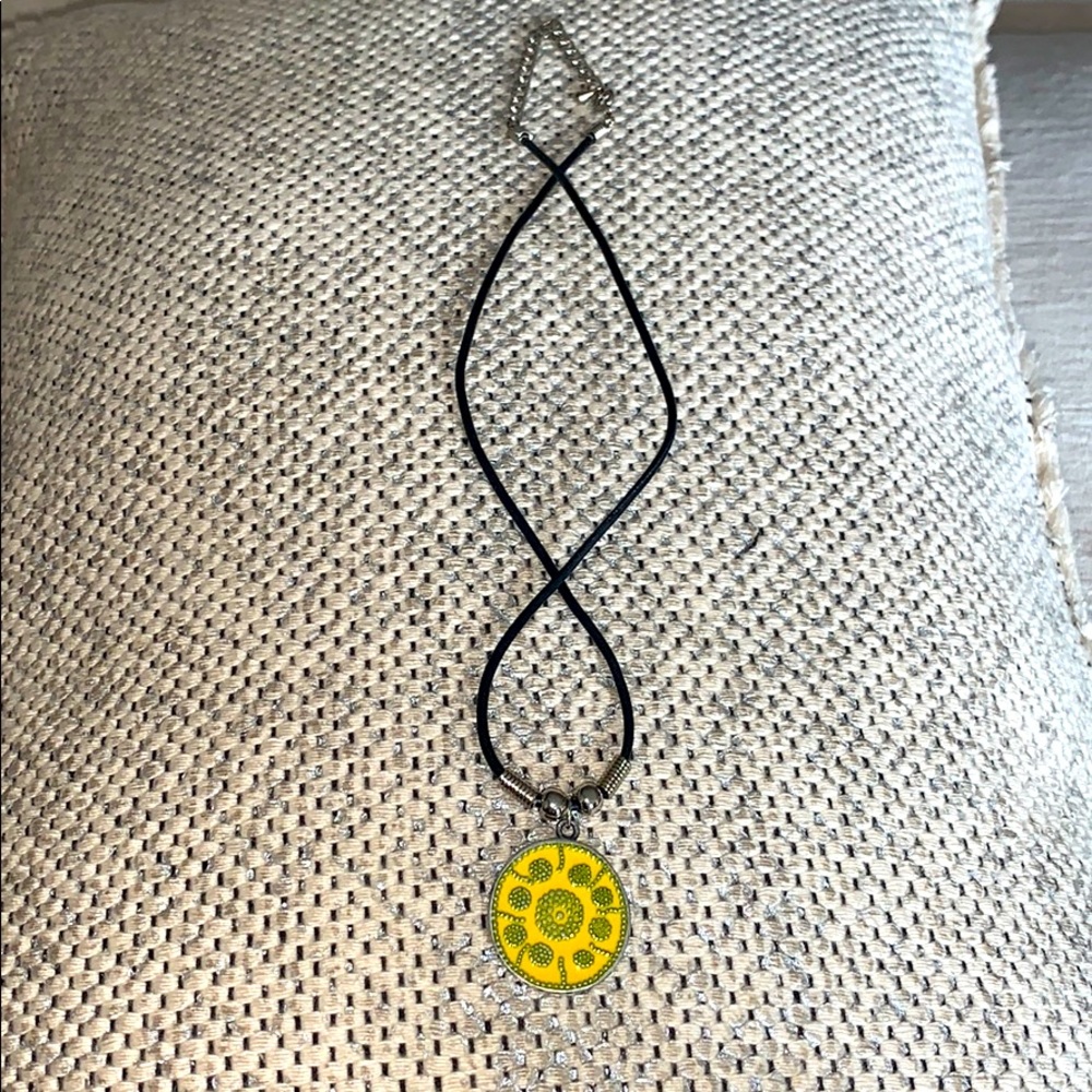 Yellow Pendant Necklace